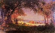 Albert Bierstadt The Landing of Columbus Sweden oil painting artist